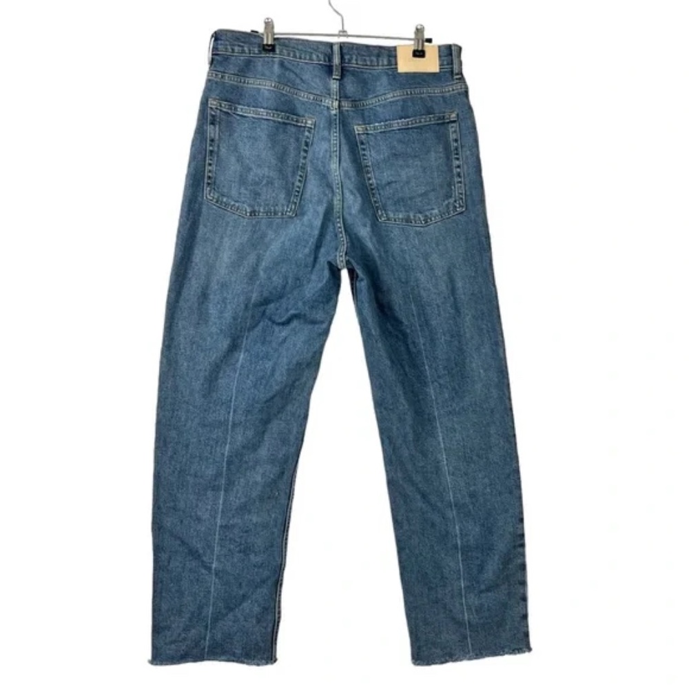 Everlane NWOT The Way High Jean Organic Cotton Medium Wash Raw Hem - Picture 2 of 4